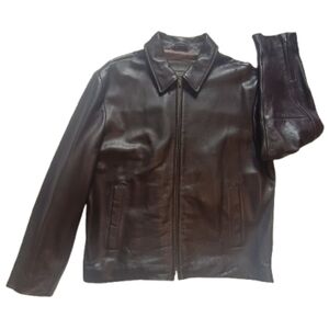Banana Republic Dark Brown Genuine Leather Jacket Unisex Size: XL